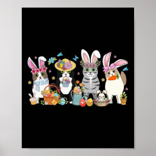 Póster Día de Pascua para los Gatos