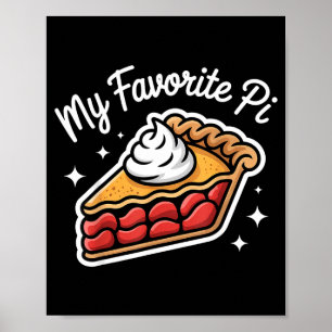 Póster Día de Pi 14 de marzo Tarta para frikis de mates R