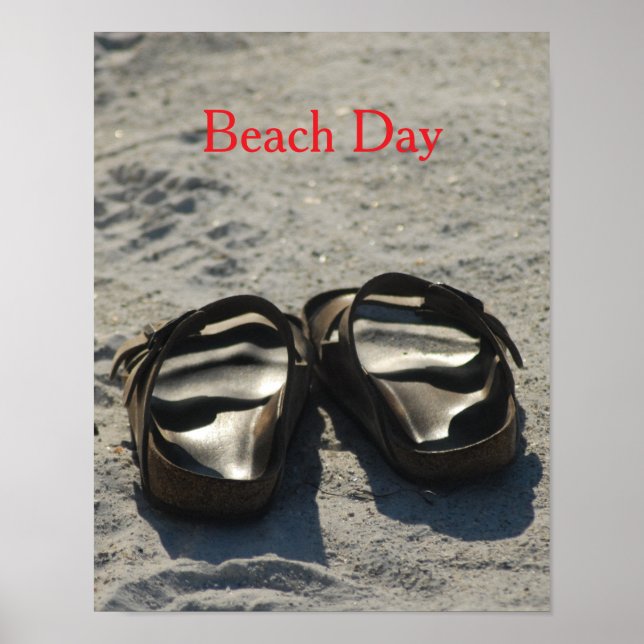 Póster Día de playa (Frente)