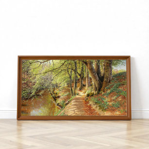 Póster Día de primavera en el bosque