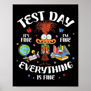 Póster Día De Prueba Es Fina Im Todo Está Bien Testi