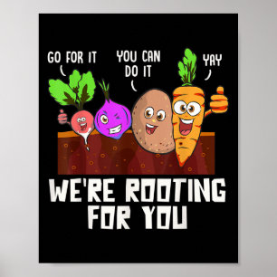 Póster Día De Prueba Motivacional Regalo De Verduras Grac