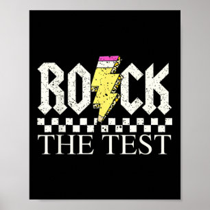 Póster Día de prueba Profesor Estudiante Camisa Motivacio