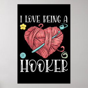 Póster Día de punto de corte de yarn