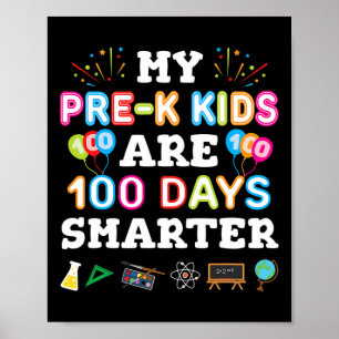Póster Día De Regalo Escolar Para El Profesor De Preescol