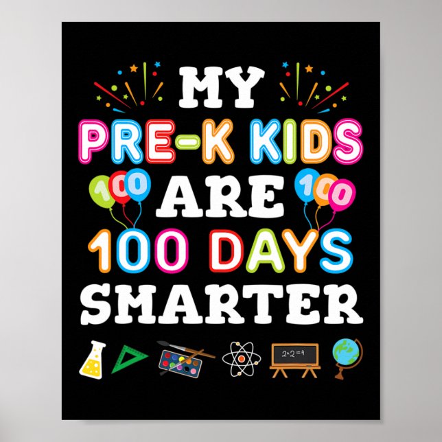 Póster Día De Regalo Escolar Para El Profesor De Preescol (Frente)