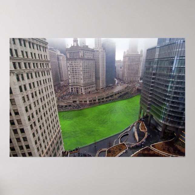 Póster Día de San Patricio, Chicago (Frente)