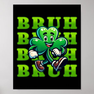 Póster Día de San Patricio Chicos Adolescente Chico Trébo