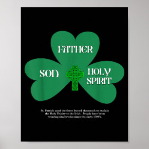 Póster Día de San Patricio Cristiano Religioso Trinidad C
