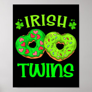 Póster Día de San Patricio gemelos irlandeses amante de l