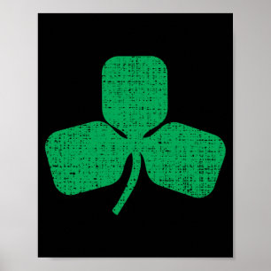 Póster Día de San Patricio Pickleball Irlandés Americano