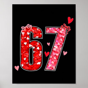 Póster Día de San Valentín 67 Seis Siete Dicho Divertido