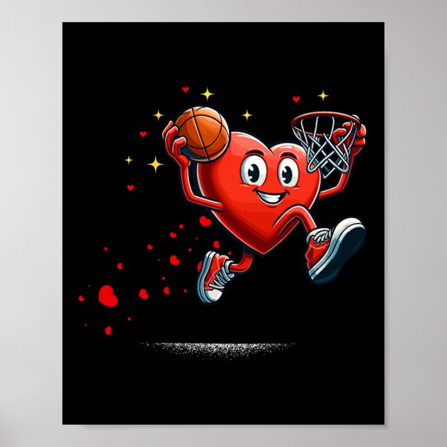 Póster Día de San Valentín Bysketll de Dunking Heart (Frente)