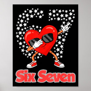Póster Día de San Valentín chicos niñas corazones haciend