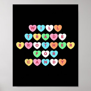Póster Día de San Valentín Comerciará Con Hermano Por Can