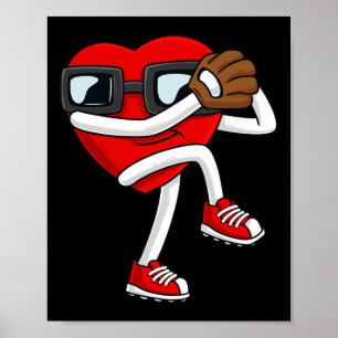 Póster Día de San Valentín Corazón Pitcher Fun Boys Gir