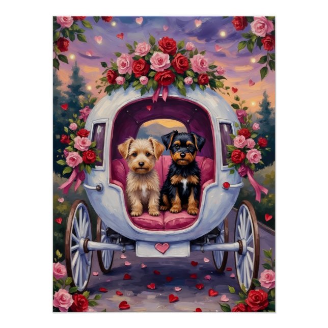 Póster Día de San Valentín del perro Affenpinscher (Anverso)