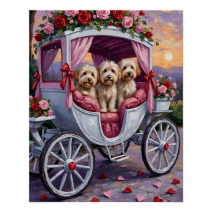Póster Día de San Valentín del perro Havanés 