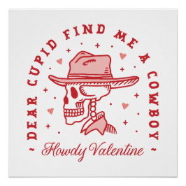 Póster Día de San Valentín gracioso chica de un solo país