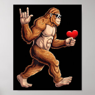 Póster Día de San Valentín Gratuitos Del Corazón Grande N