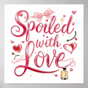 Póster Día de San Valentín "Mimado con Amor"