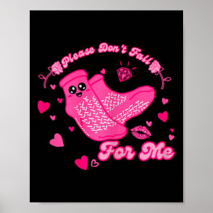 Póster Día de San Valentín No te enamores de mí Suelas an