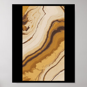 Póster Día de San Valentín Orgullo Naranja Marble Marble 