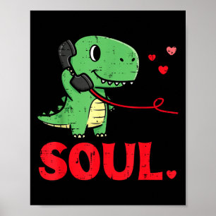 Póster Día de San Valentín Parejas Almas Gemelas Alma Din