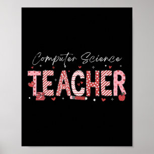 Póster Día de San Valentín Profesor de Ciencias de la Com