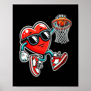 Póster Día de San Valentín Sketll Dunking Deportes Hombre