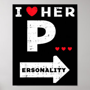 Póster Día de San Valentín Yo la amo Ity Pareja Pareja Ho