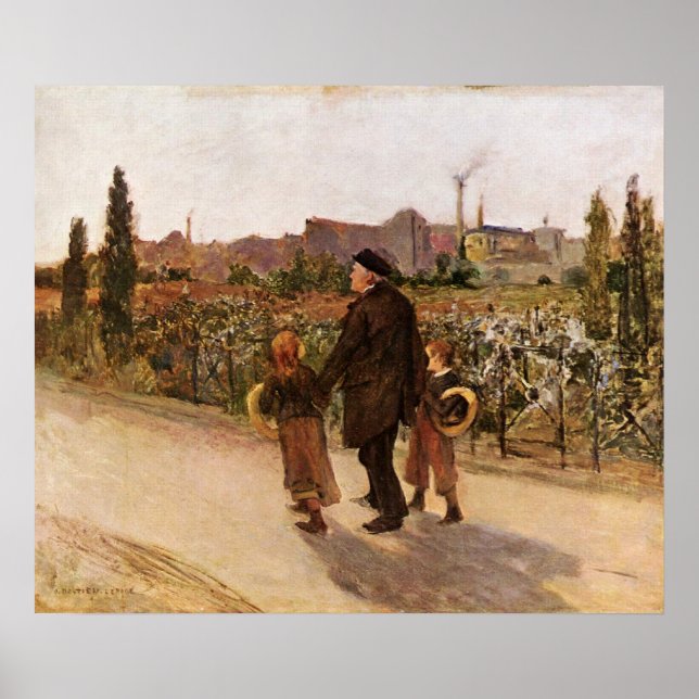 Póster Día de todas las almas por Jules Bastien-Lepage (Frente)
