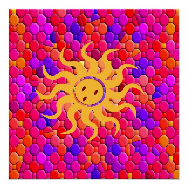 Póster Día de verano caliente...... (Anverso)