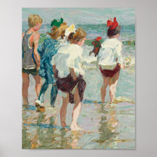 Póster Día De Verano En Brighton Beach Edward Henry Potth