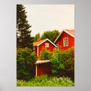 Póster Día de verano en Dalarna