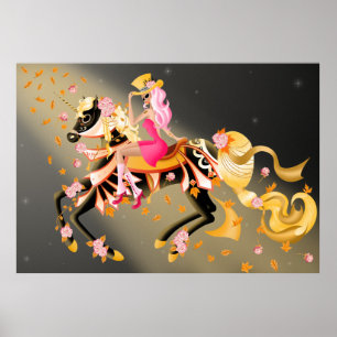 Póster Día del caballo muerto y dama