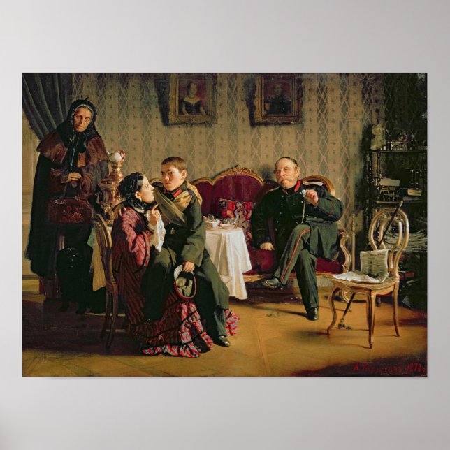 Póster Día del despedida, 1872 (Frente)