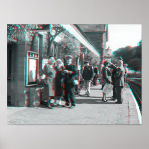 Póster Día del Ferrocarril del Valle de 1940, Shropshire,