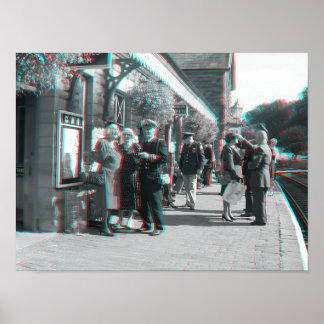 Póster Día del Ferrocarril del Valle de 1940, Shropshire,