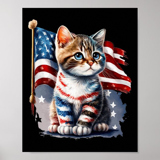 Póster Día del Gato Memorial  (Frente)