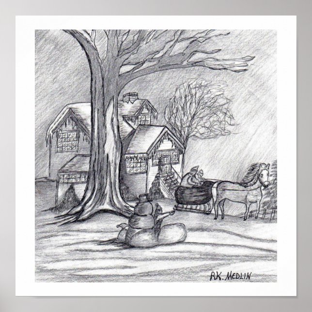 Póster "Día del Invierno de los Navidades" (Frente)