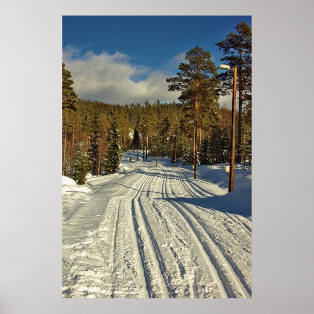 Póster Día del Invierno en Suecia (Frente)