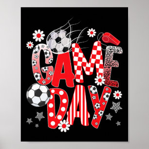 Póster Día del Juego Lindo Fútbol Día del Juego Fútbol