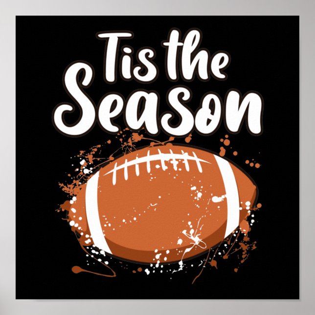 Póster Día del jugador entrenador de la temporada de fútb (Frente)