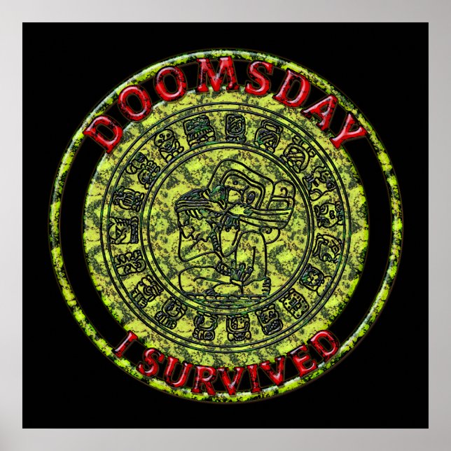 Póster Día del juicio final - Sobreviví | Profecía maya (Frente)