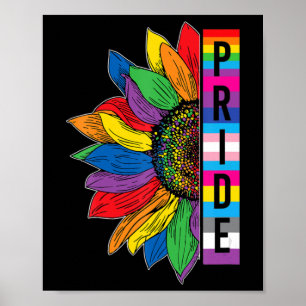 Póster Día del Orgullo Gay Sunflower Mes de Conciencia LG