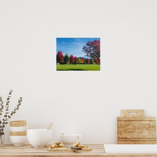 Póster Día del Otoño en el Poster del Parque (Cocina)