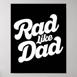 Póster Día del Padre de Niños Rad Like Dad