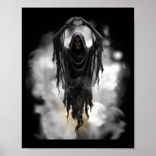 Póster Día del padre fantasma corazón manos horror terror