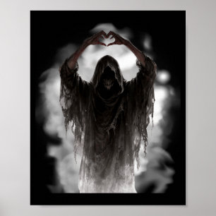 Póster Día del padre fantasma corazón manos horror terror